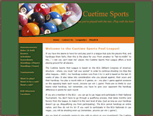 Tablet Screenshot of cuetimesports.com